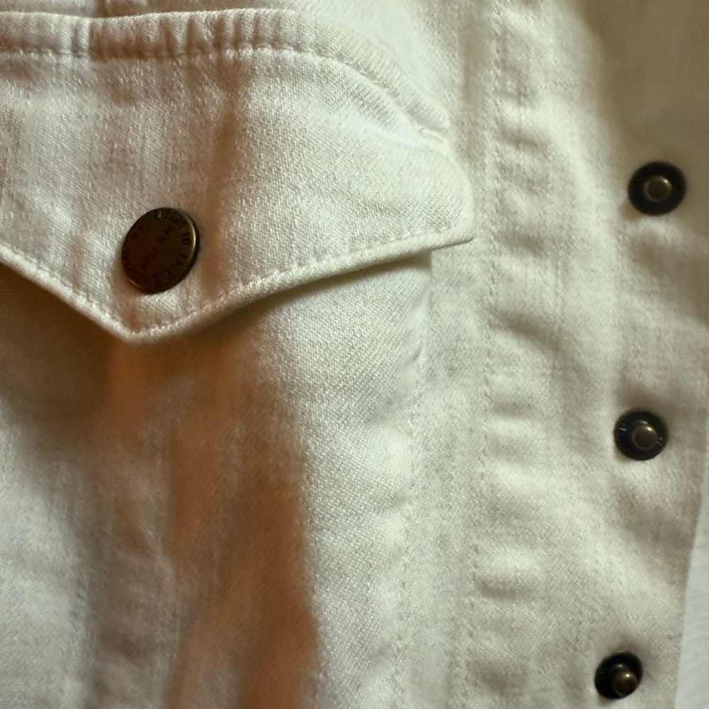 Current/Elliott Off-White Denim Jacket - Picture 5 of 6